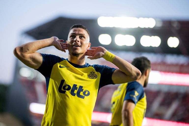 Franjo Ivanovic festeja um dos 20 golos apontados pelo St. Gilloise (foto: IMAGO)