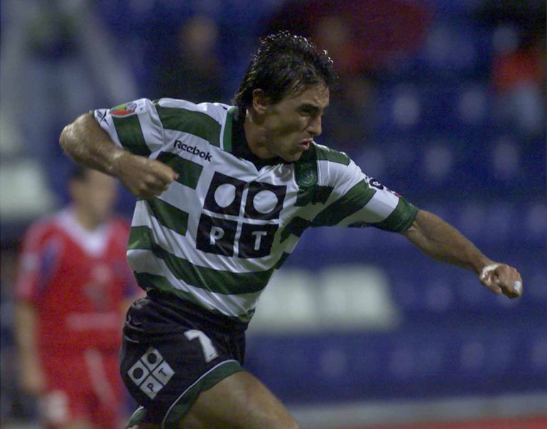 Ricardo Sá Pinto usou o 7 verde e branco em 1995-96, 1996-97 e 2000-01 (A BOLA)