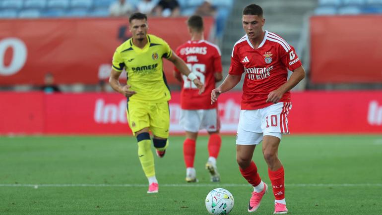 Sudakov no Benfica-Villarreal. Foto SL Benfica