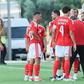 Pausa para hidratação no Benfica-Villarreal. Foto SL Benfica