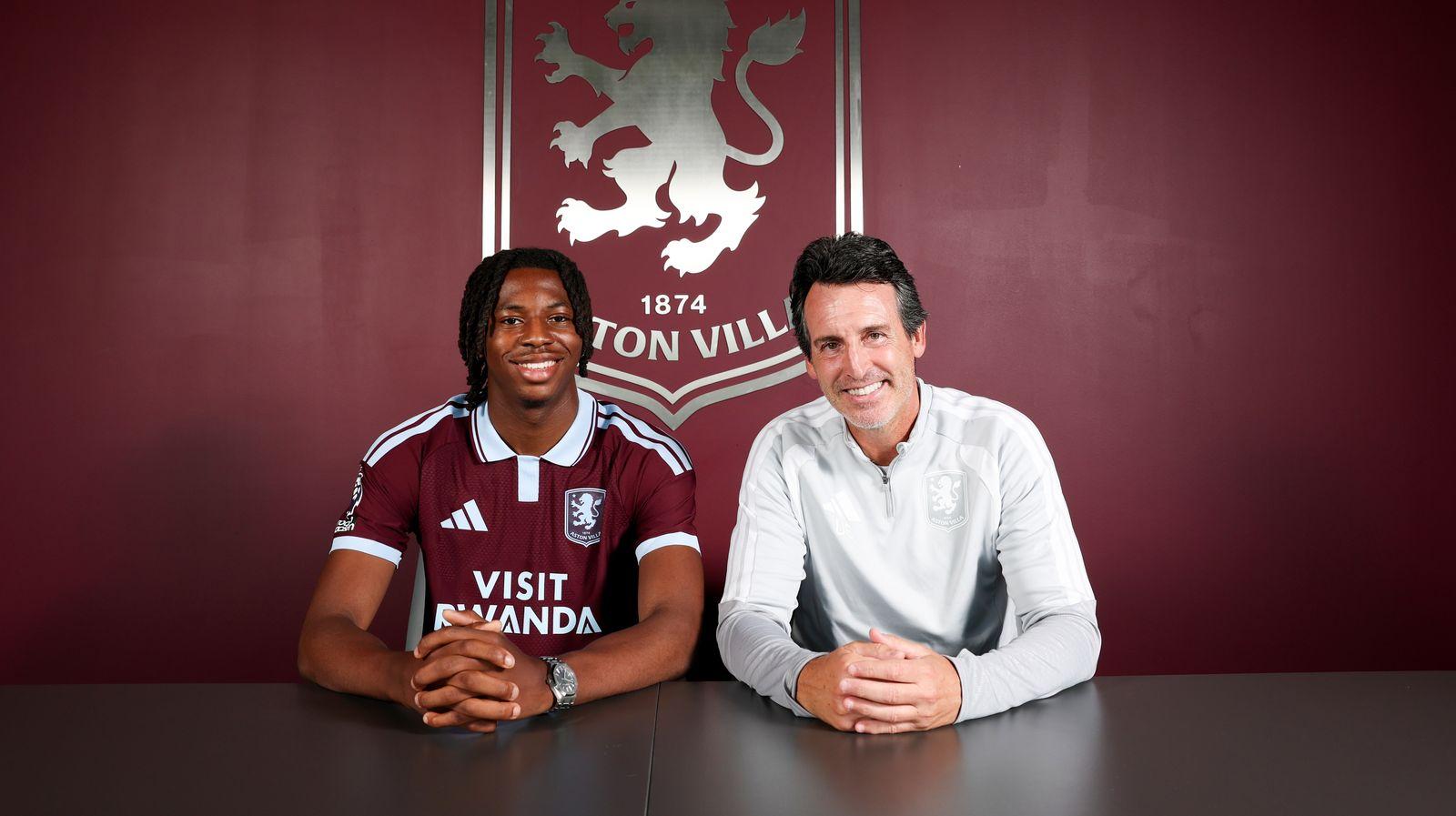 Manzambi assina pelo Aston Villa, depois de ter brilhado no Mundial 2026 - Foto: Aston Villa FC