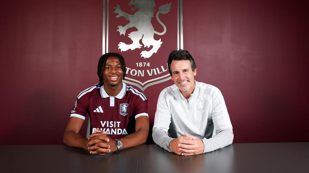 Manzambi assina pelo Aston Villa, depois de ter brilhado no Mundial 2026 - Foto: Aston Villa FC