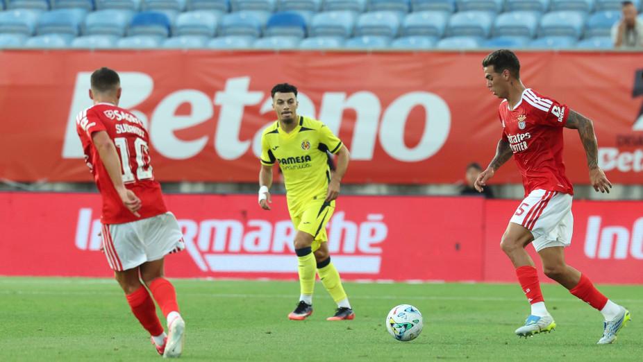 Barrenechea no Benfica-Villarreal. Foto SL Benfica