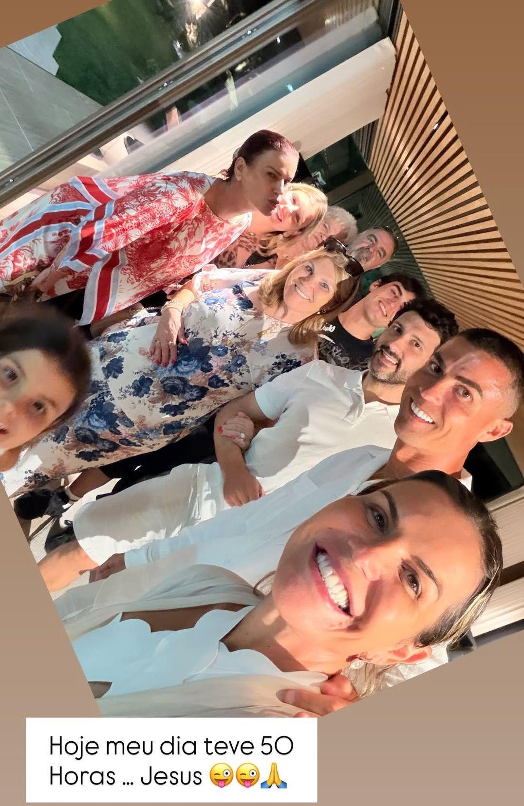 Katia Aveiro mostra encontro da família de Cristiano Ronaldo