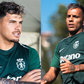 Maxi Araújo e Rodrigo Zalazar foram as grandes novidades do treino desta sexta-feira. Foto: Sporting