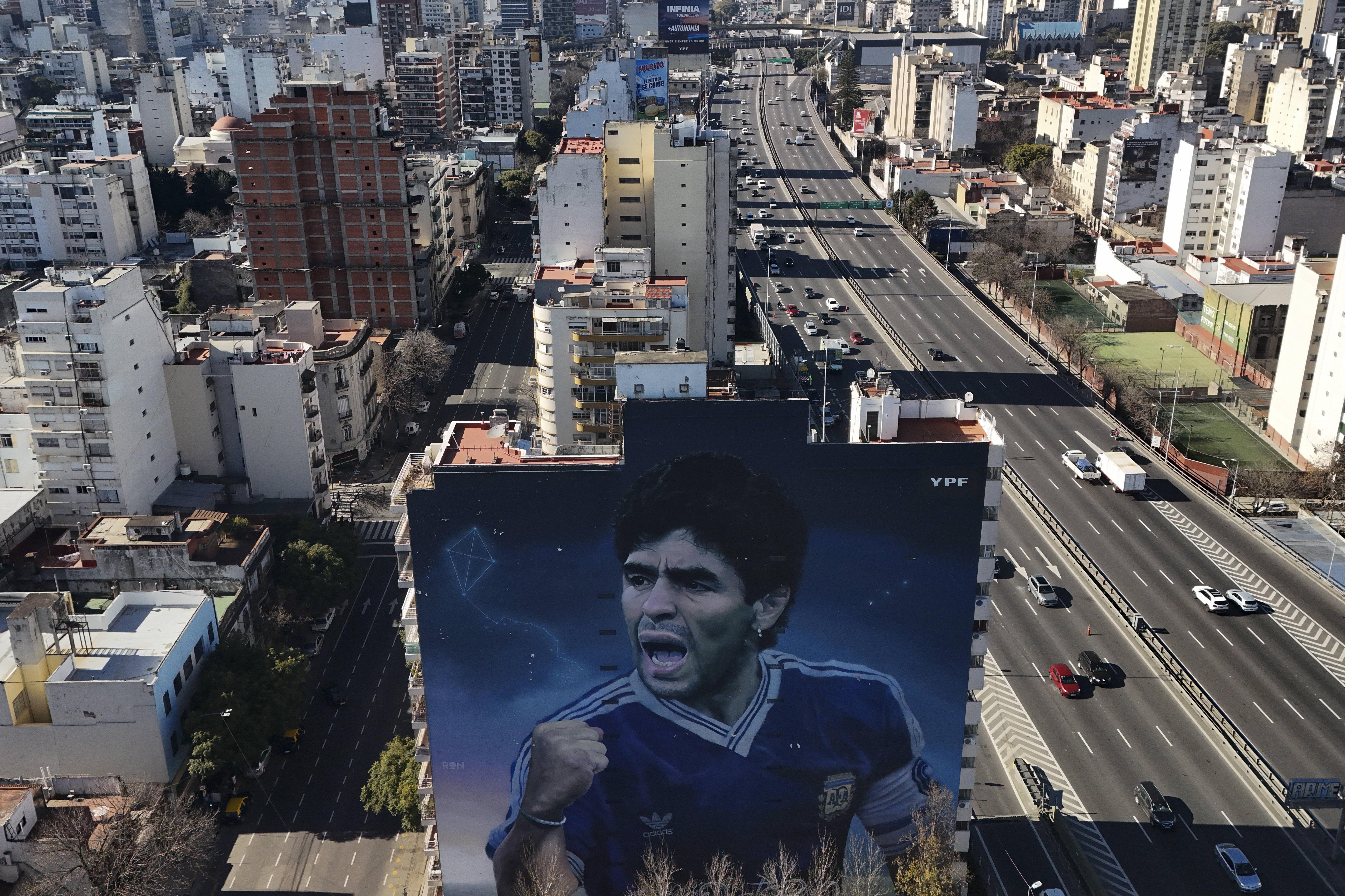 Mural de Maradona em Buenos Aires
