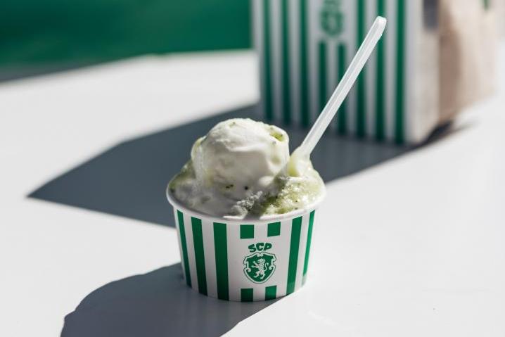O novo gelado inspirado na nova camisola do Sporting (Foto Sporting CP)
