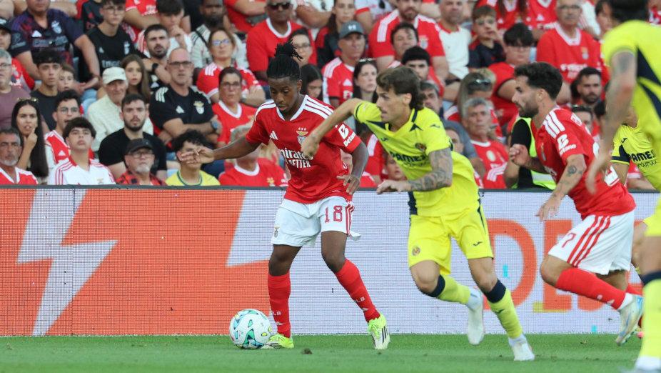 Leandro Barreiro no Benfica-Villarreal. Foto SL Benfica
