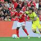 Leandro Barreiro no Benfica-Villarreal. Foto SL Benfica