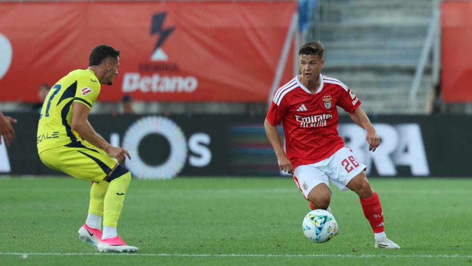 Samuel Dahl no Benfica-Villarreal. Foto SL Benfica