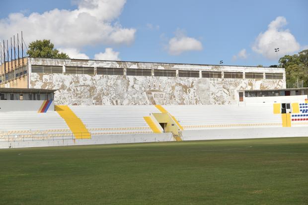 O mural que representa mais de 80 anos de legado do Atlético Clube de Portugal
Foto: Miguel Nunes