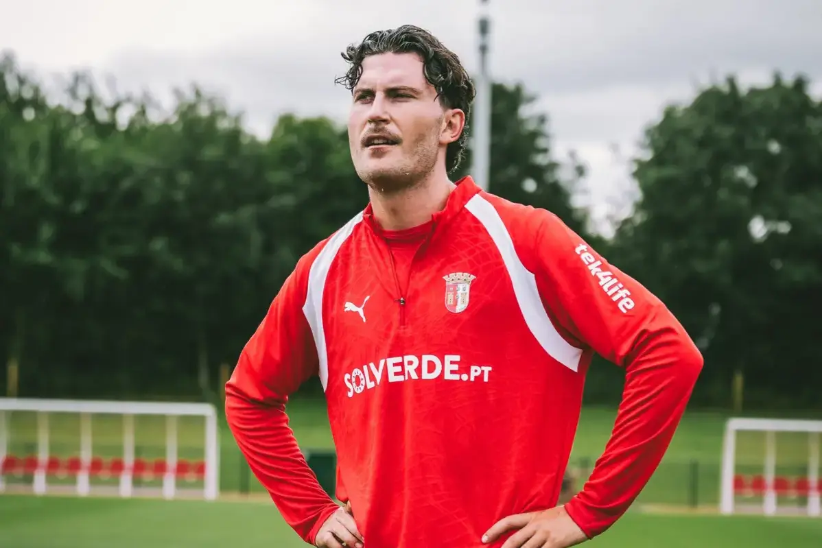 Jonas Wind chegou neste defeso ao SC Braga, proveniente dos alemães do Wolfsburgo — Foto: SC Braga
