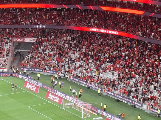 Incidentes graves no intervalo do jogo entre Benfica e Casa Pia