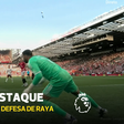 Mbeumo esteve à beira do empate, mas Raya fez esta enorme defesa