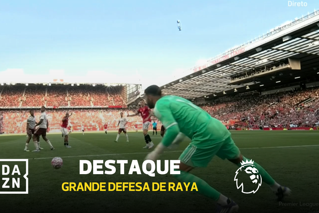 Mbeumo esteve à beira do empate, mas Raya fez esta enorme defesa