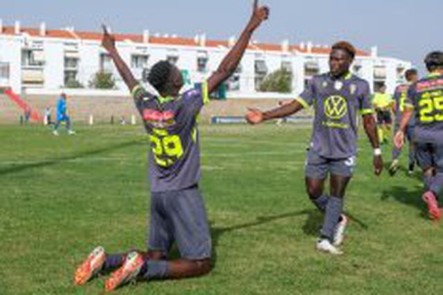 A festa do Lusitano de Évora, após vitória (4-1) sobre o Amora