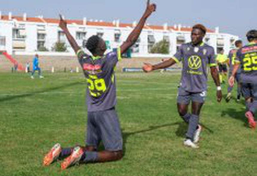 A festa do Lusitano de Évora, após vitória (4-1) sobre o Amora