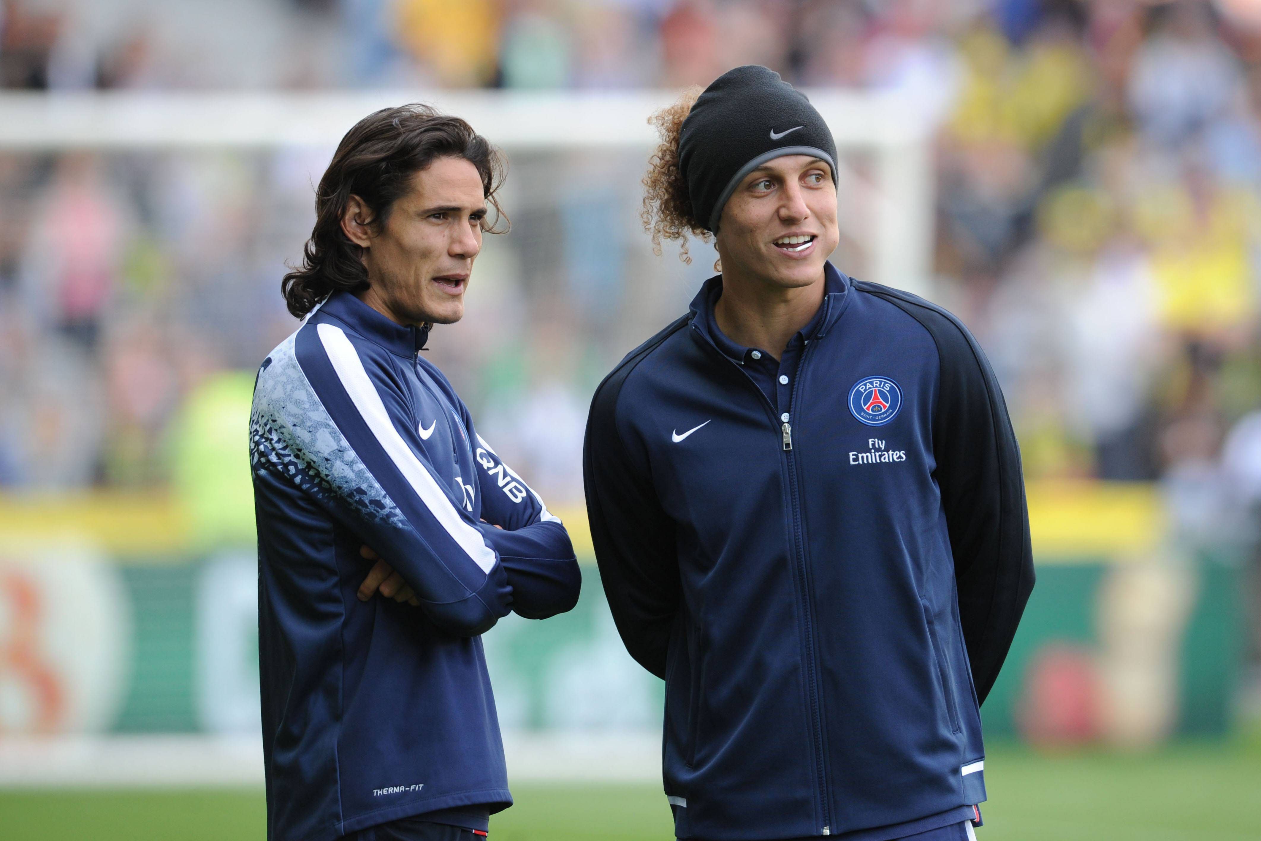 Cavani jogou com David Luiz no PSG entre 2014 e 2016 Foto: IMAGO