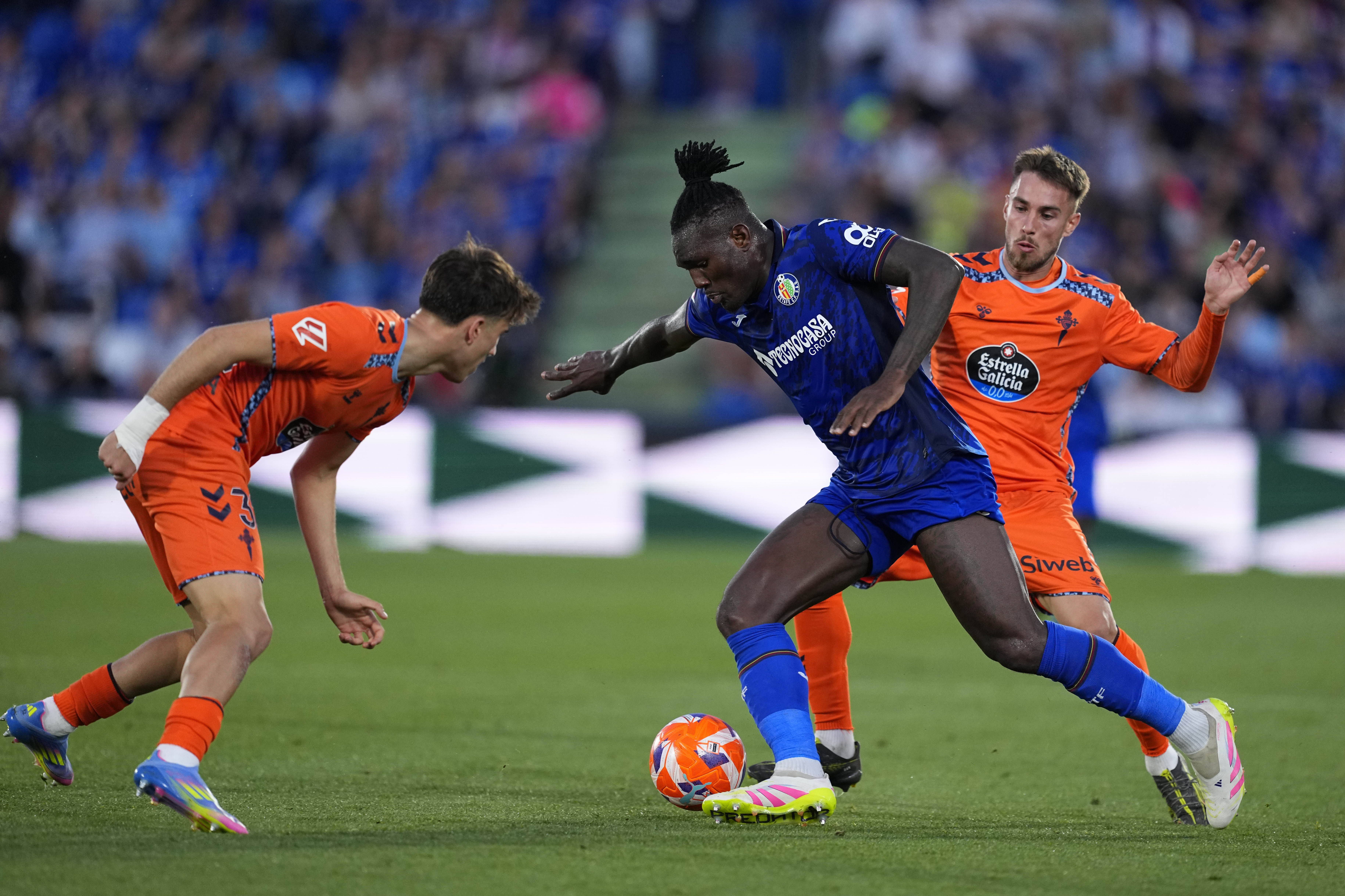 Chrisantus Uche foi a grande figura da partida entre o Celta de Vigo e o Getafe Foto: IMAGO