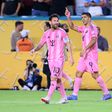Messi e Luis Suárez com a camisola do Inter Miami