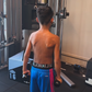Mateo, filho de 9 anos de Cristiano Ronaldo, no ginásio - Foto: Georgina Rodríguez