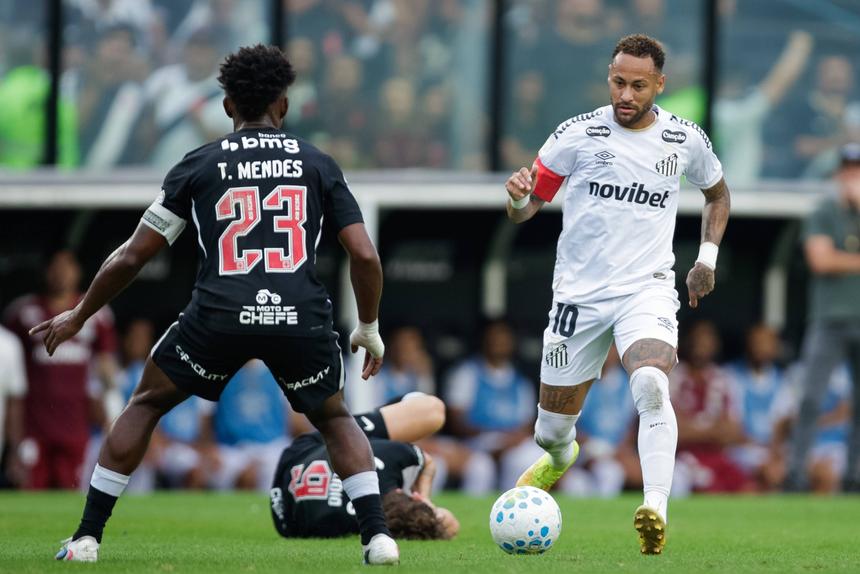Santos de Neymar levou a melhor sobre o Vasco da Gama