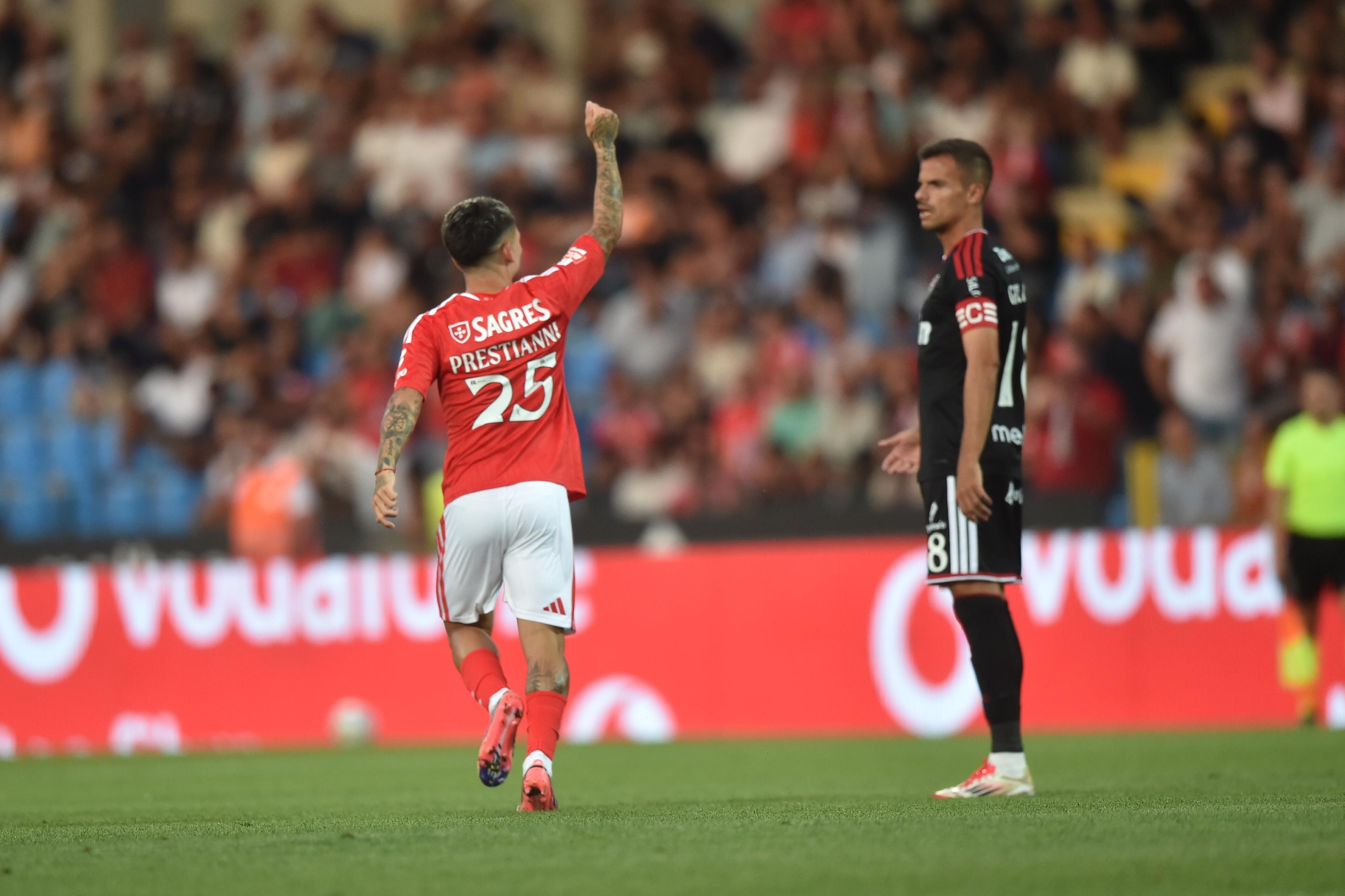 Prestianni deu vantagem ao Benfica muito cedo frente ao Casa Pia - Foto: Miguel Nunes
