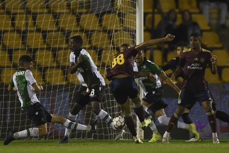 O golo de Luan Silva frente ao Sporting (ANDRÉ ALVES)