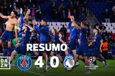 Goleada do PSG à Atalanta teve sotaque português (resumo)