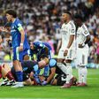 Rulli no chão após cabeçada de Carvajal