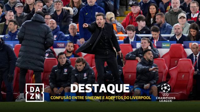 Ui! A coisa ficou muito feia entre Simeone e os adeptos do Liverpool