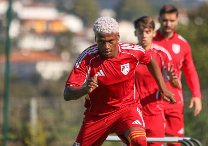 Treino da equipa do Aves SAD. Fotografia: Aves SAD