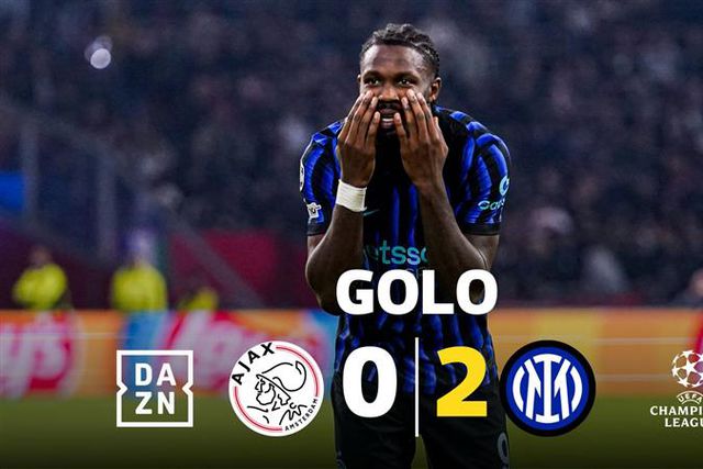 'Bis' de Thuram gela Ajax na Johan Cruyff Arena