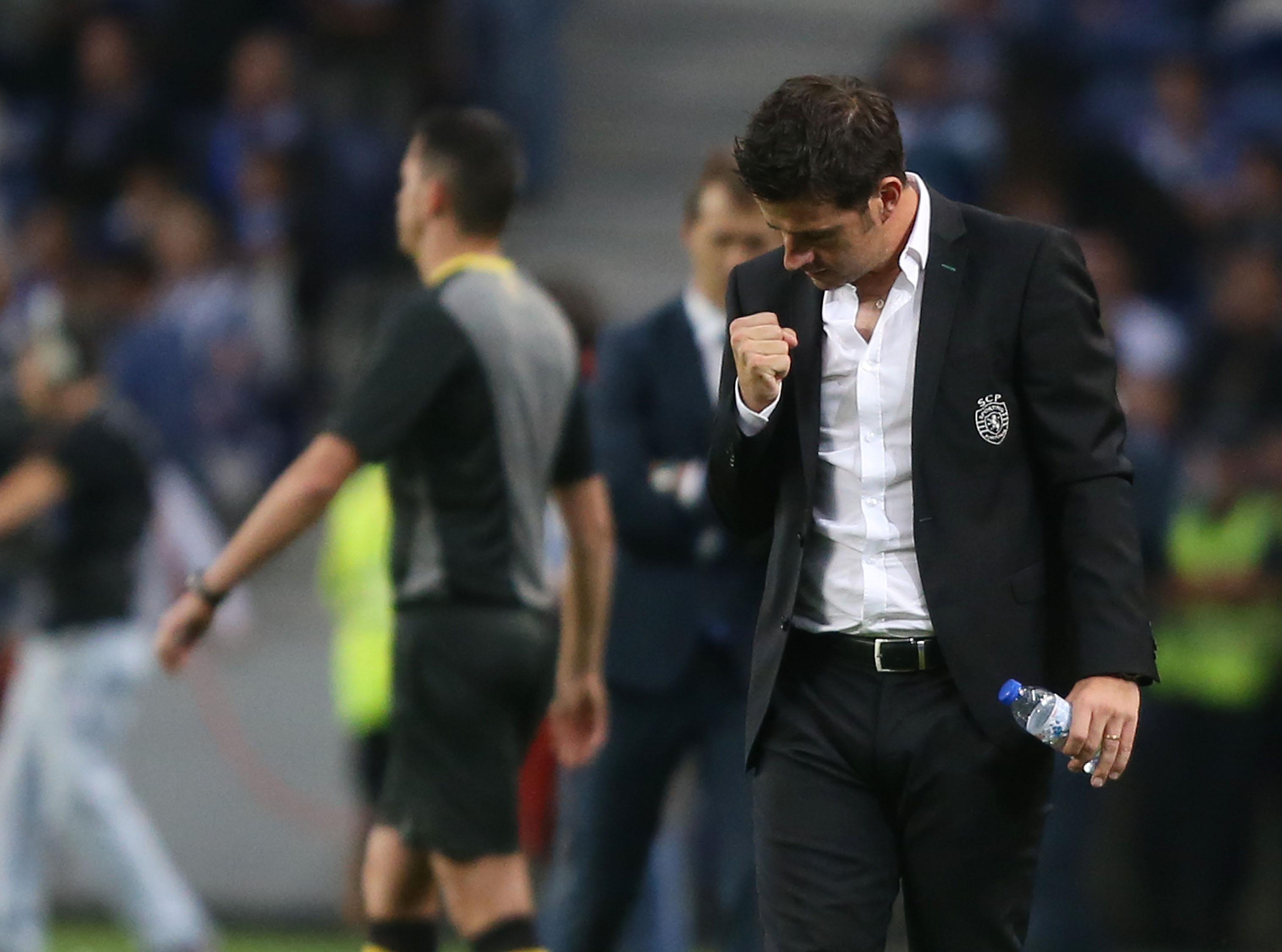 Marco Silva festejou no Dragão a sua segunda vitória sobre o FC Porto - FC Porto-Sporting (1-3), a 18 de outubro de 2014, 3.ª eliminatória da Taça - Foto: A BOLA/Pedro Trindade