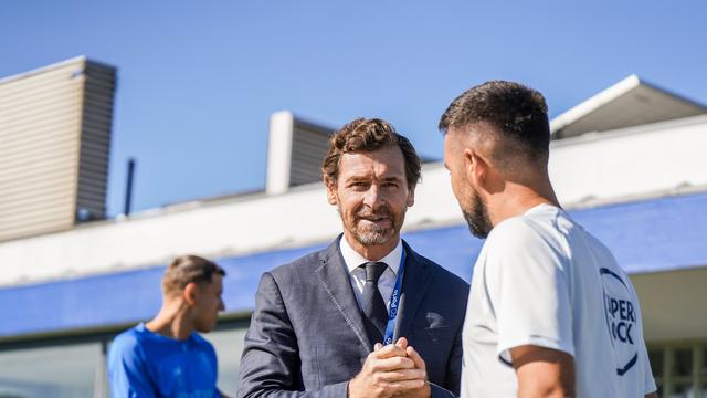 André Villas-Boas com Francesco Farioli — Foto: FC Porto