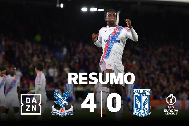 Crystal Palace humilha Lech Poznan na estreia na Liga Europa (resumo)