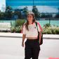 Anna Gasper, com uma camisola do Benfica