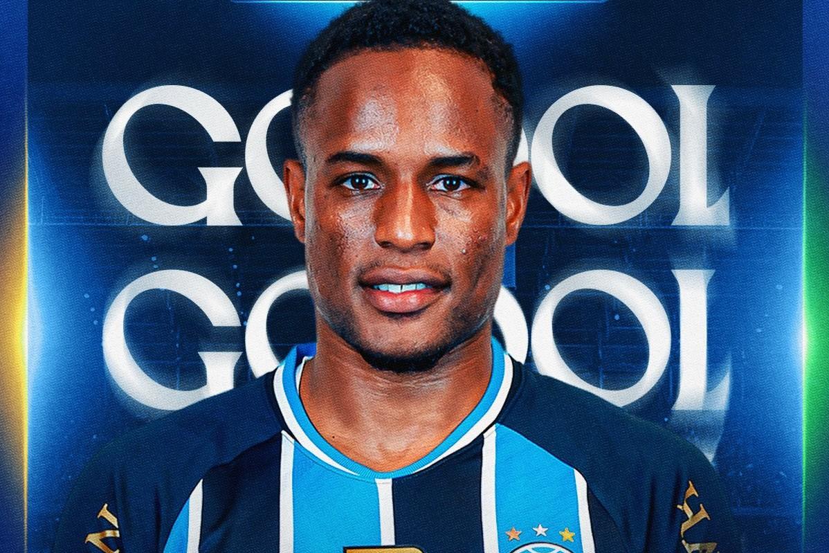 Jovane Cabral marcou pela primeira vez pelo Grêmio