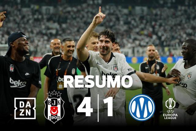 Kokçu decisivo em goleada surpreendente do Besiktas ao Marselha (resumo)