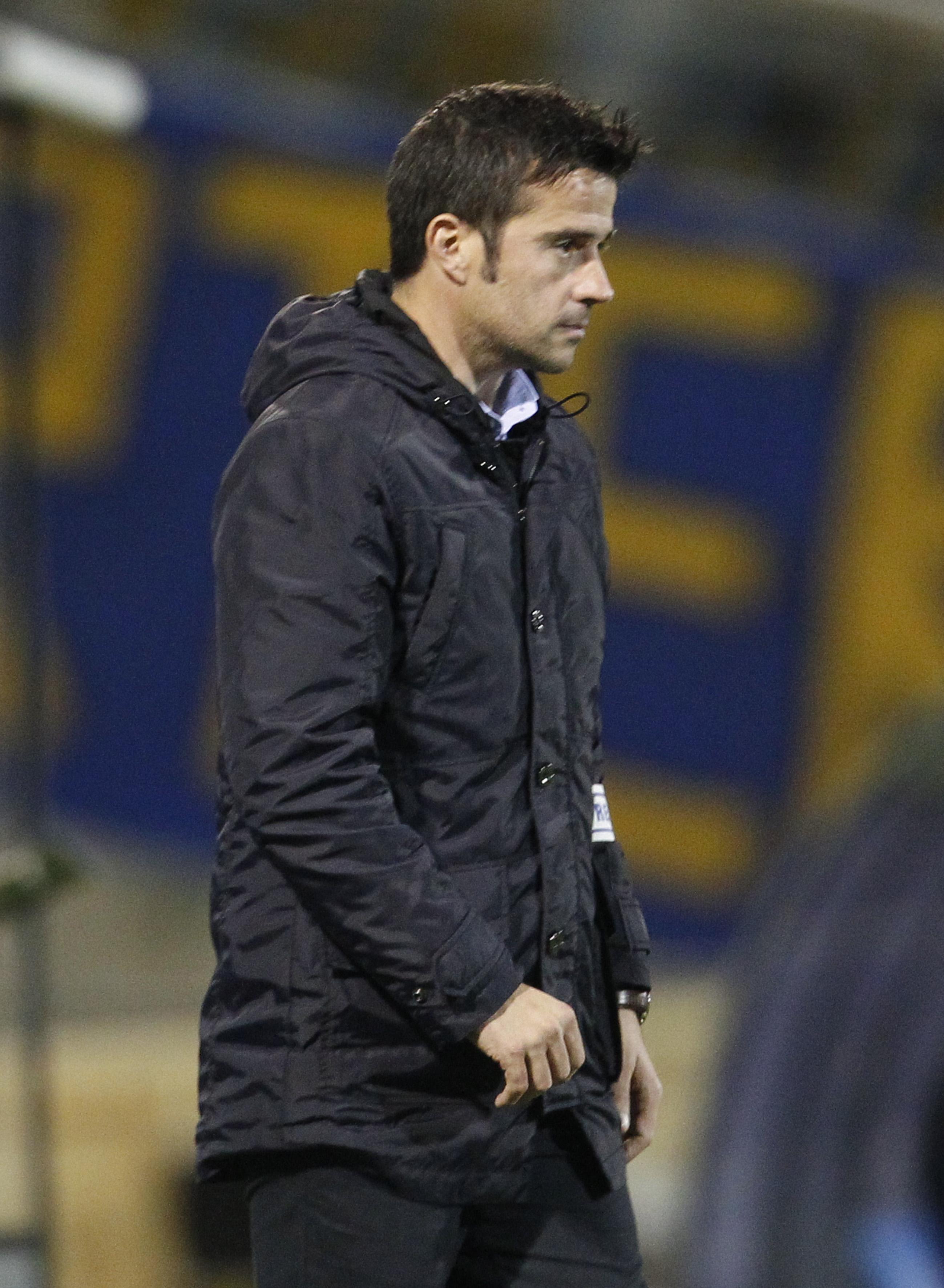 Primeira vez que Marco Silva não perdeu contra o FC Porto — no duelo contra Vítor Pereira, Estoril-FC Porto (2-2), a 30 de dezembro de 2012, 2.ª jornada da fase de grupos da Taça da Liga, viu vitória escapar aos 89'... - Foto: A BOLA/Rui Raimundo