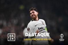 Três minutos, duas assistências: Kokçu brilha ante o Marselha