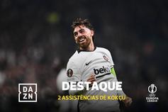 Três minutos, duas assistências: Kokçu brilha ante o Marselha