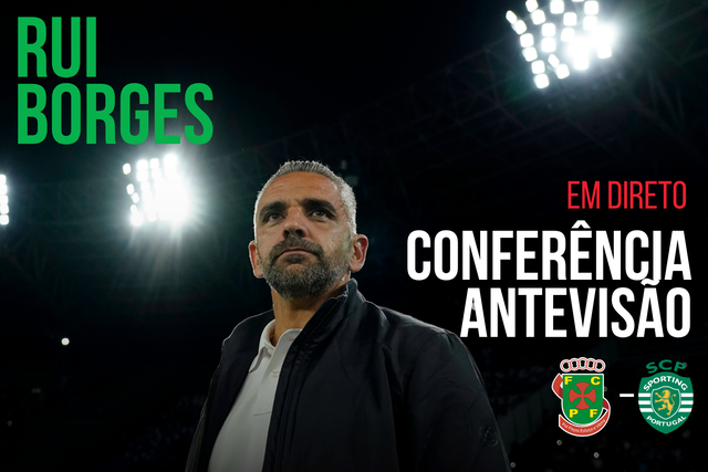 EM DIRETO: siga a antevisão de Rui Borges ao P. Ferreira-Sporting