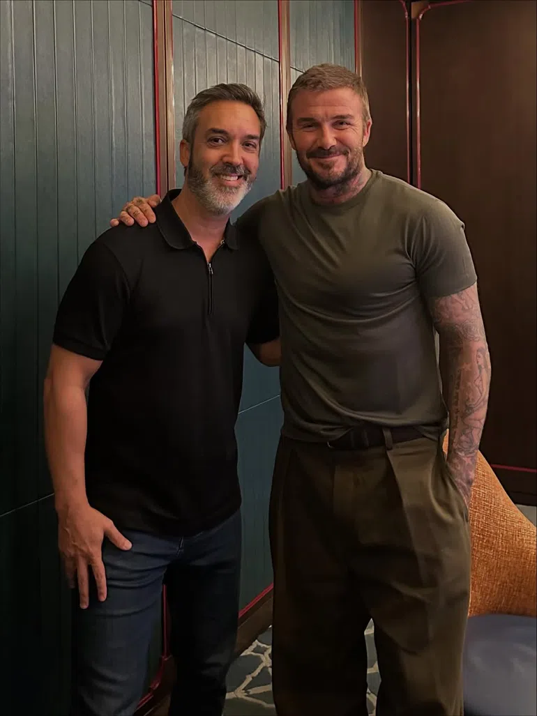 Sá Pessoa e Beckham: Encontro de Titãs!