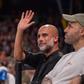 Pep Guardiola foi ao Palau de Barcelona ver um jogo da Euroliga de basquetebol - foto: IMAGO