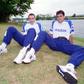 José Carlos (à direita) com Jorge Costa na pré-época de 1994, em Sunderland - Foto: A BOLA