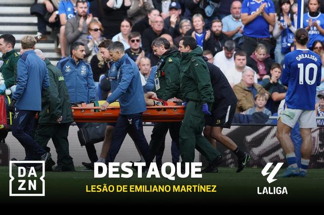 O choque arrepiante que lesionou Emiliano Martínez