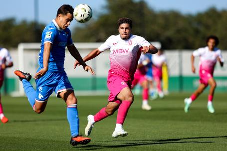 Zekri em ação em Alcochete, contra o Gil Vicente - Foto: FPF