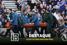 O choque arrepiante que lesionou Emiliano Martínez