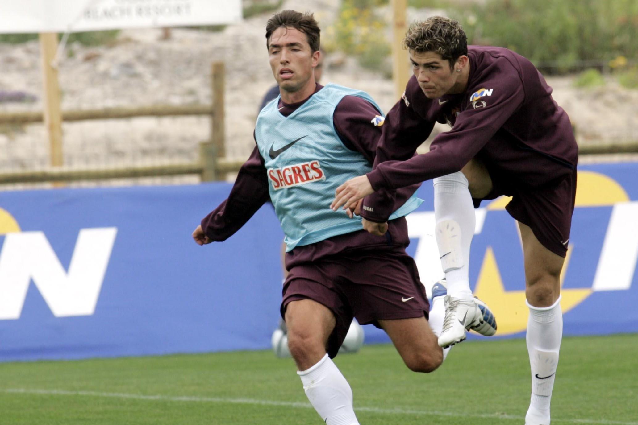 Rui Jorge e Cristiano Ronaldo na Seleção Nacional - foto: A BOLA